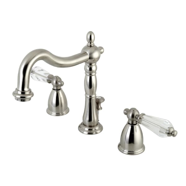 Kingston Brass 8" Widespread Bathroom Faucet, Brushed Nickel KB1978WLL - main